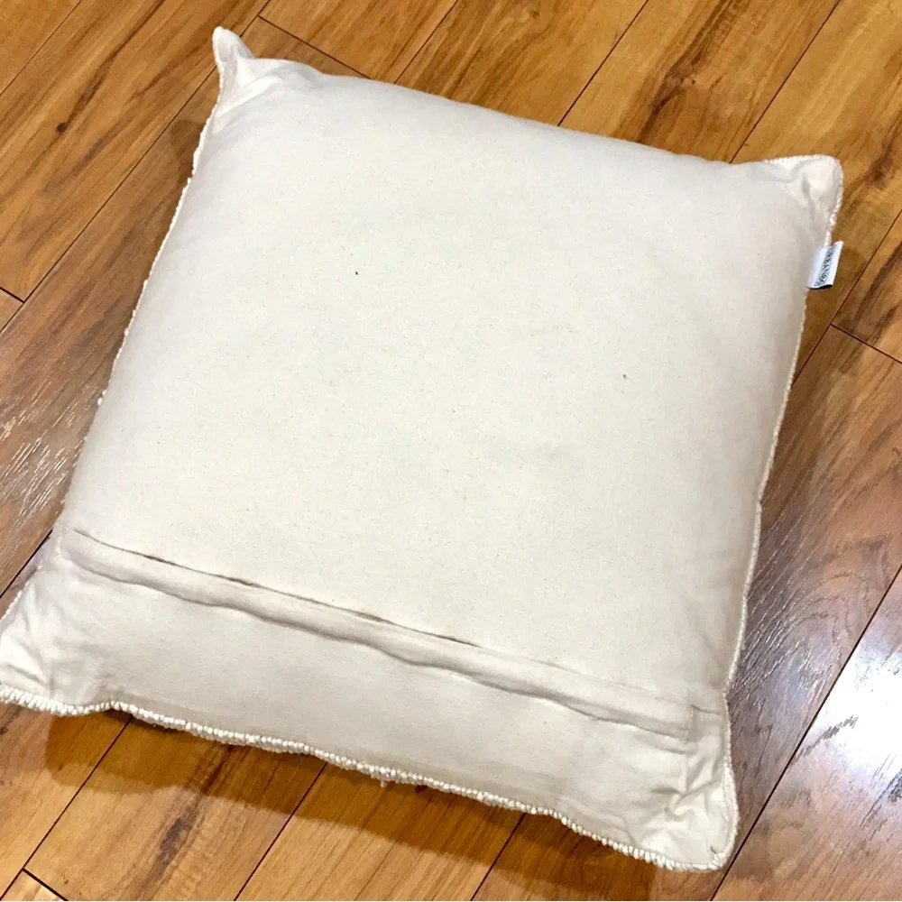 Large tweed cottage core boho over stuffed throw pillow linens home deco…